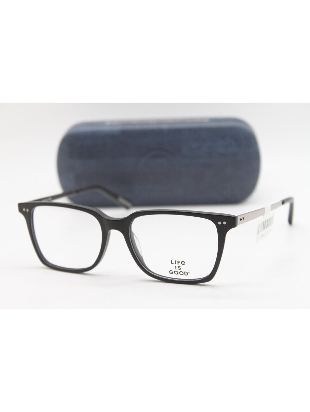 NEW LIFE IS GOOD BOBBY MATTE BLACK (MBK) AUTHENTIC EYEGLASSES W/CASE 49-16